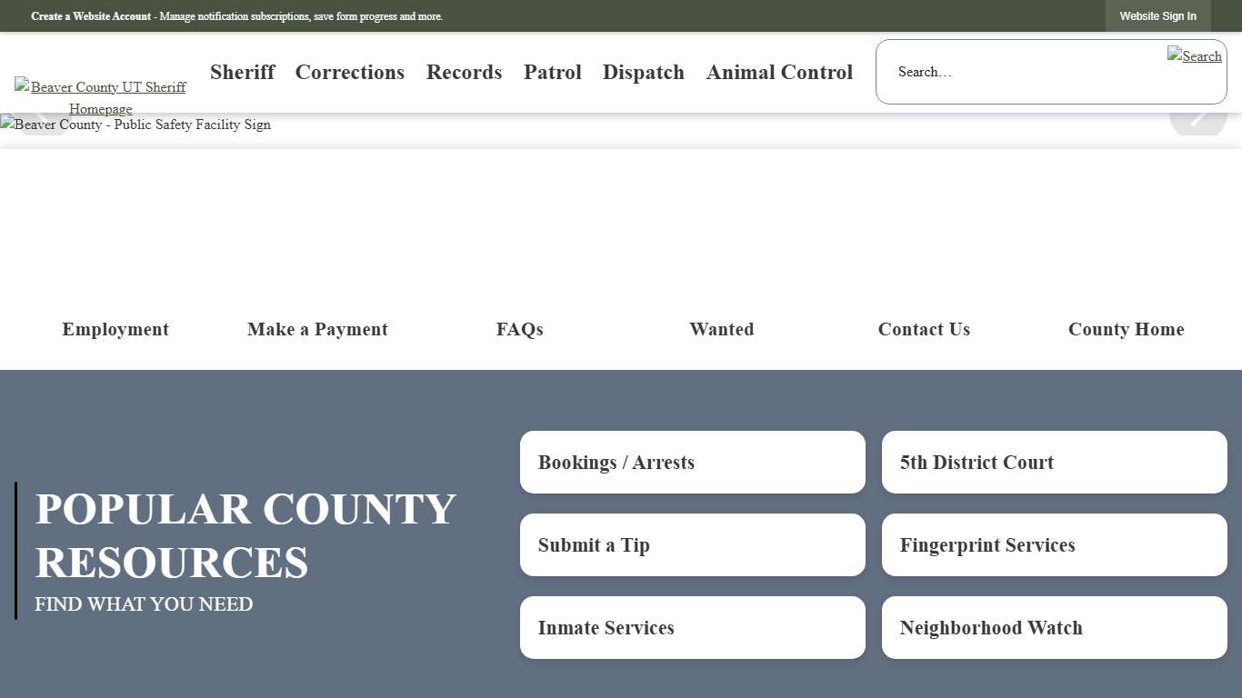 Sheriff's Office | Beaver County, UT - Official Website